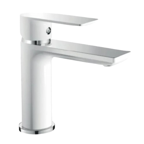 Смеситель для умывальника однорычажный Haiba ALEX 001 Chrome/White (HB9562)