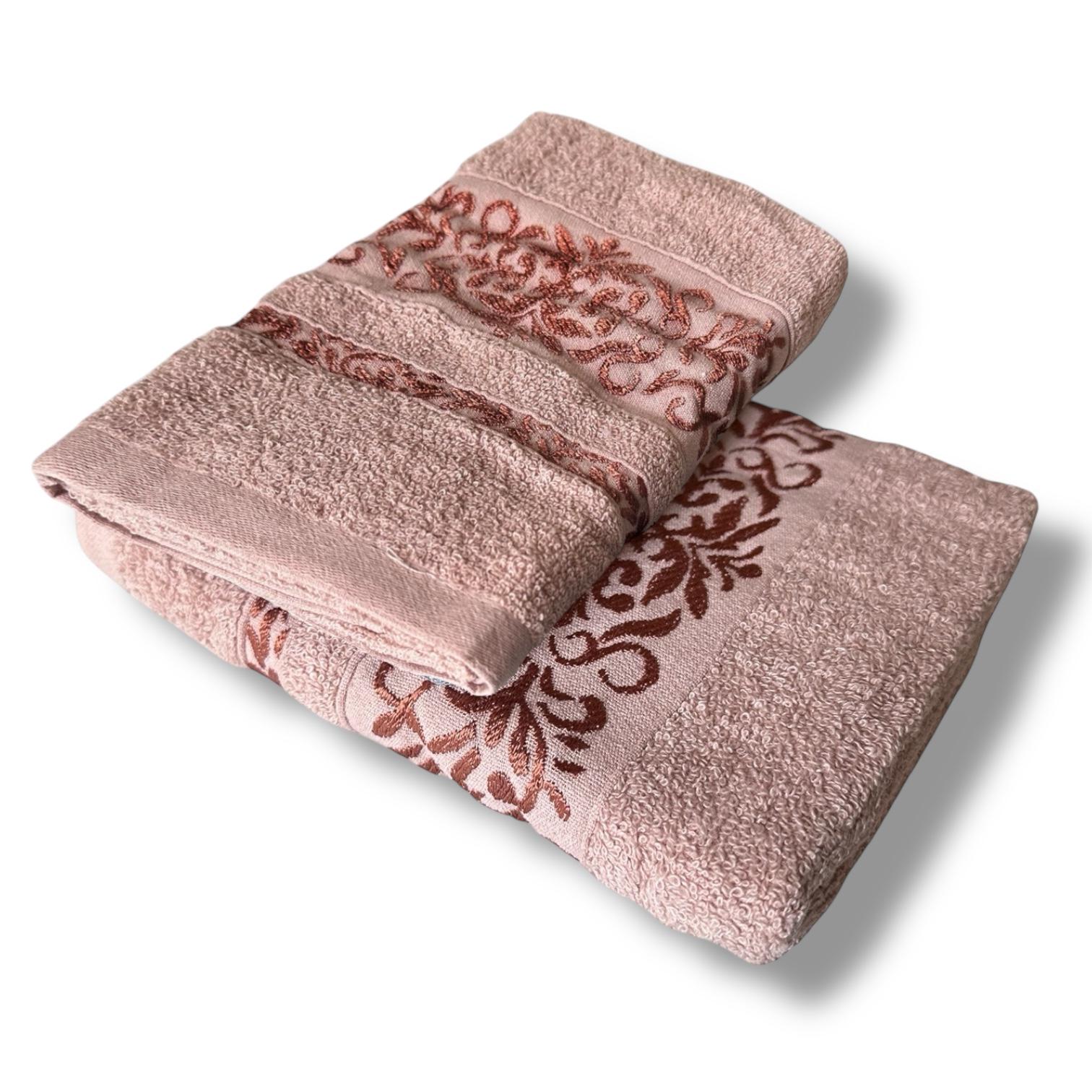 Рушник махровий Malloory Home 70x140 см Пудровий (68-15-180-2) - фото 2 Рушник махровий Malloory Home 70x140 см Пудровий (68-15-180-2) - фото 2