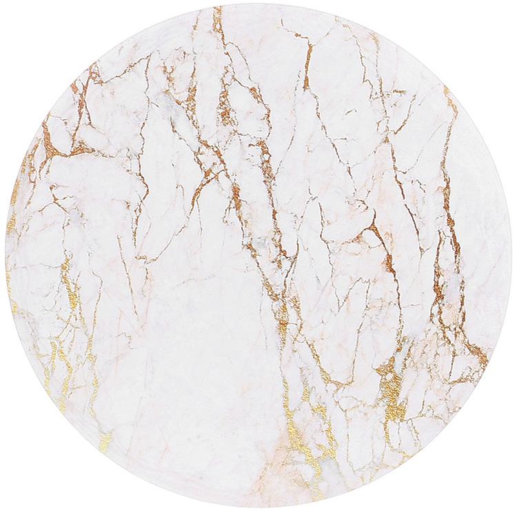 Підставка під гаряче керамічна Golden White Marble на пробковій основі Ø16 см (BD-858-703)
