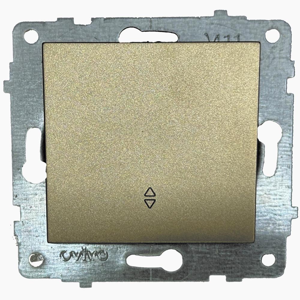 Выключатель проходной одноклавишный Ovivo Grano Титан (00000007688) - фото 1 Выключатель проходной одноклавишный Ovivo Grano Титан (00000007688) - фото 1