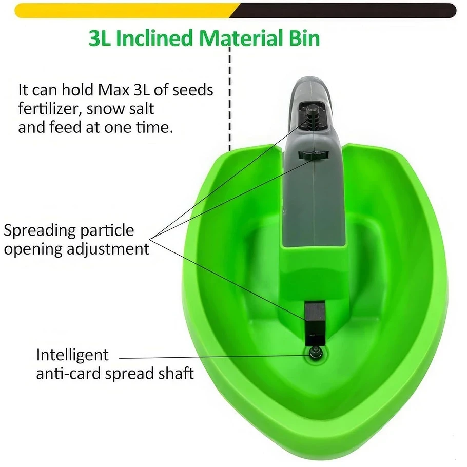 Саджалка акумуляторна SR1 з USB-зарядкою для добрив/насіння 2000 mAh - фото 3 Саджалка акумуляторна SR1 з USB-зарядкою для добрив/насіння 2000 mAh - фото 3