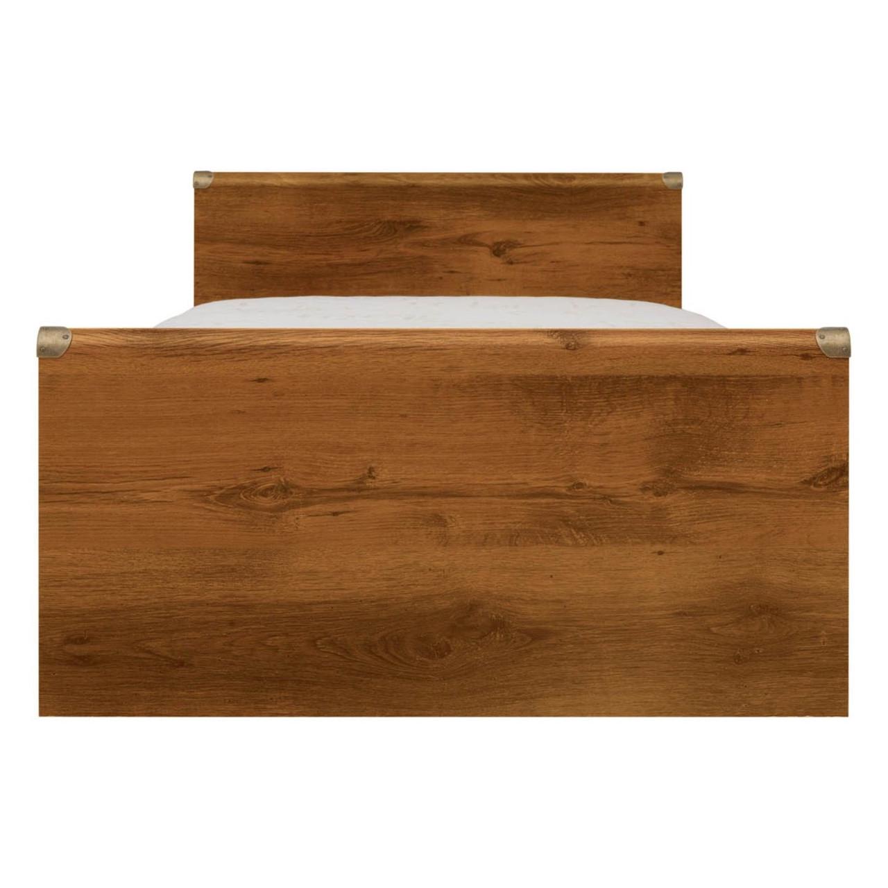 Ліжко односпальне без основи під матрац ВМК Індіана JLOZ/90 90x200 см Дуб шутер (BRW-1540)