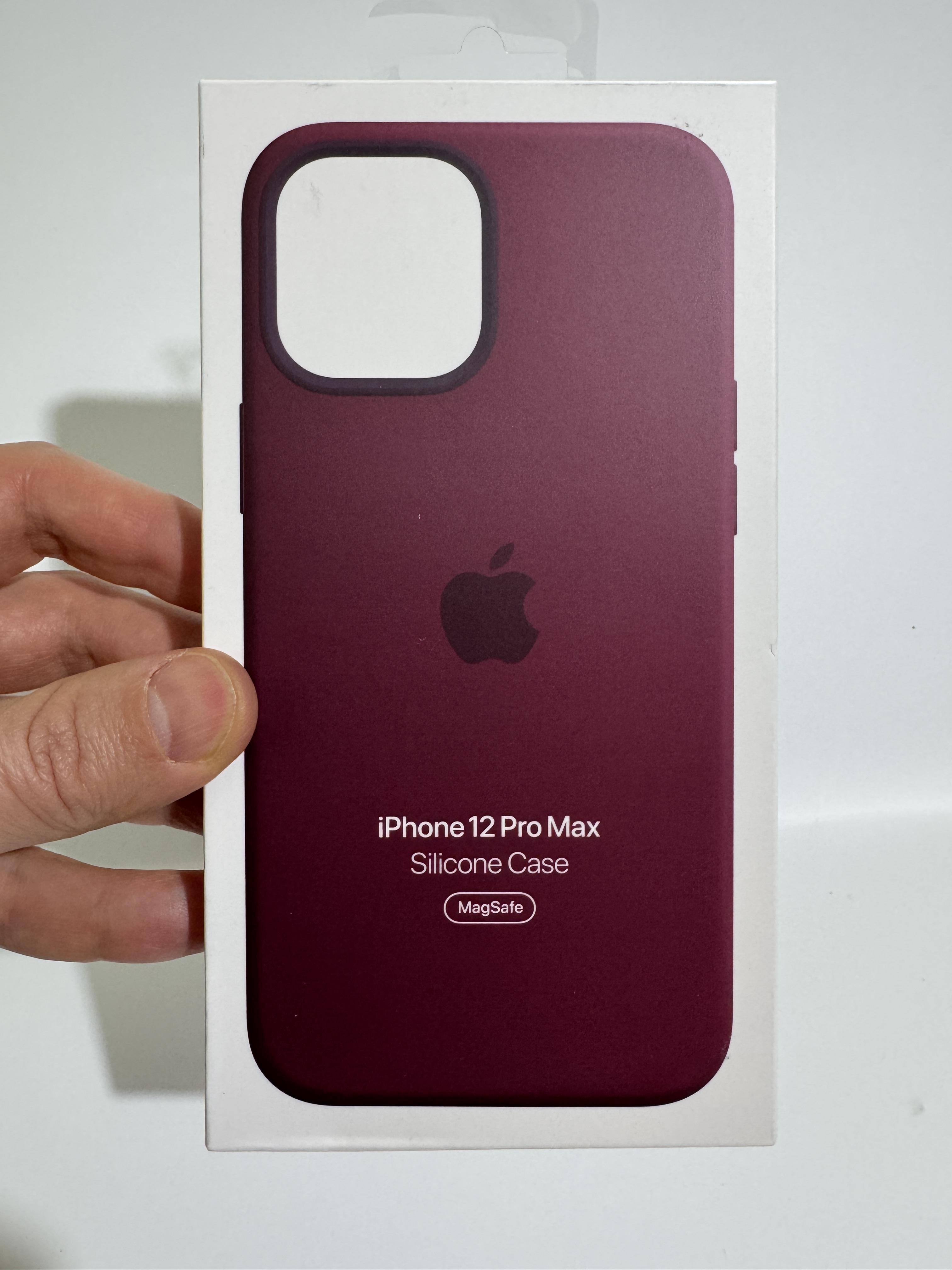 Чохол силіконовий оригінальний Silicone Case with MagSafe для Apple Iphone 12 Pro Max (6.7") Plum - фото 2