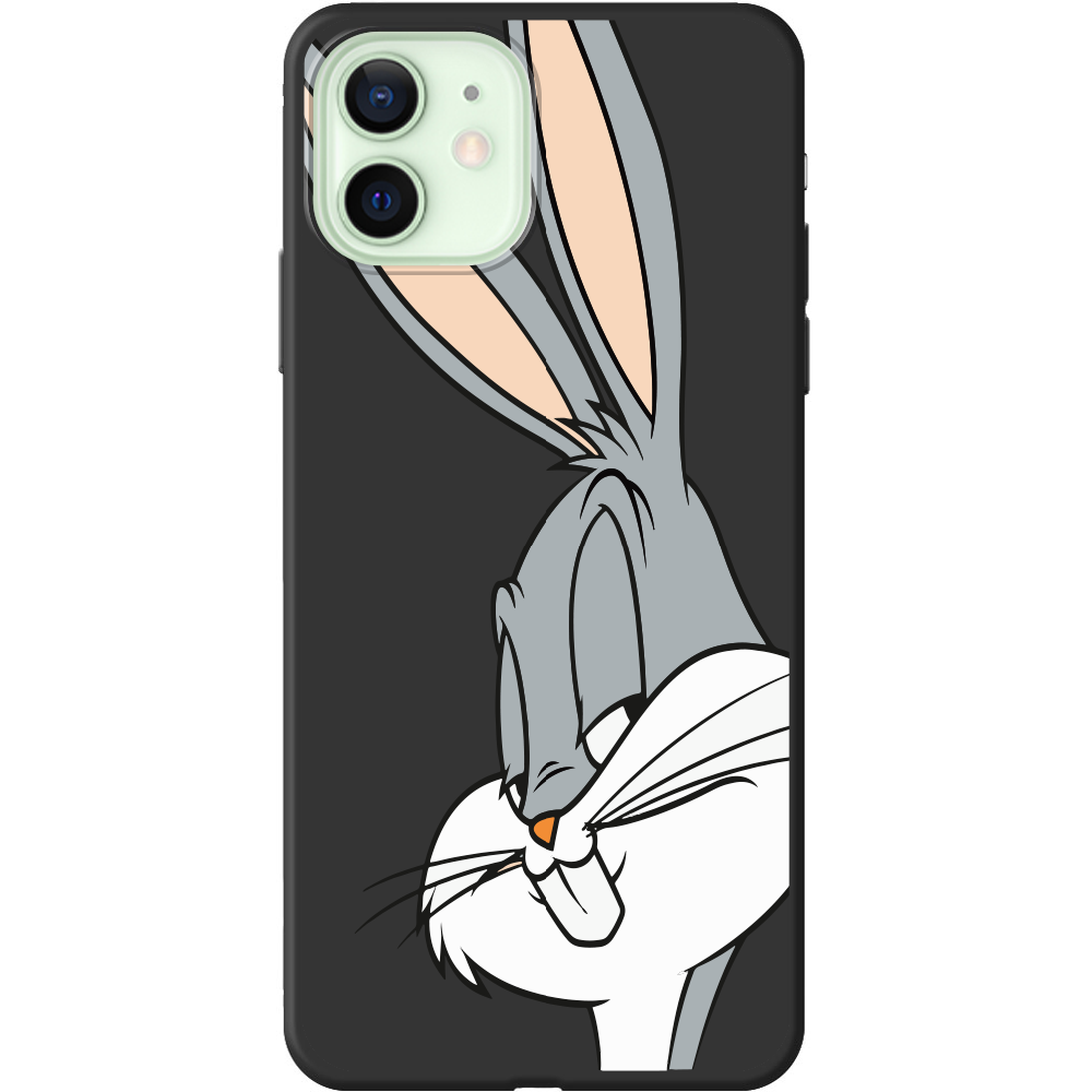 Чохол Boxface iPhone 12 Lucky Rabbit Чорний силікон (41161-bk81-41089)