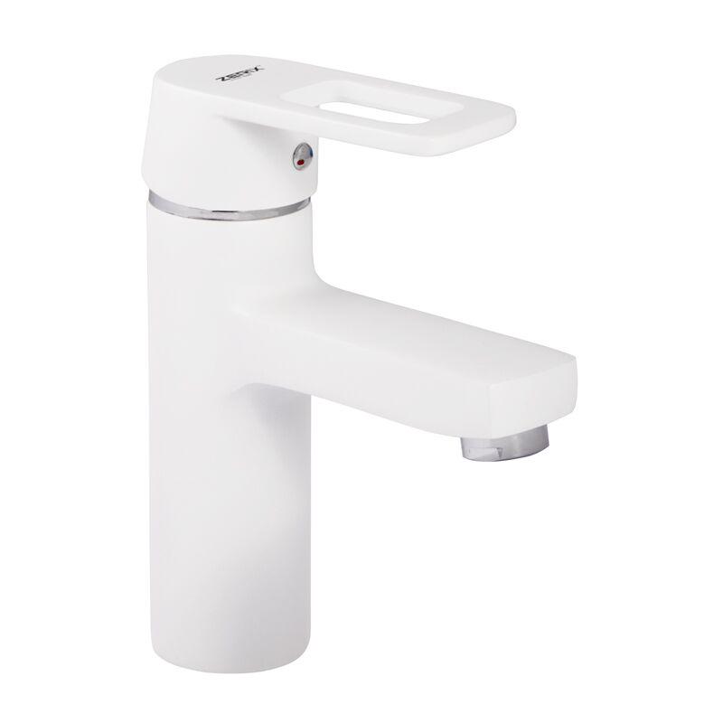 Смеситель для умывальника Zerix Z1030-7 White (ZX0357)