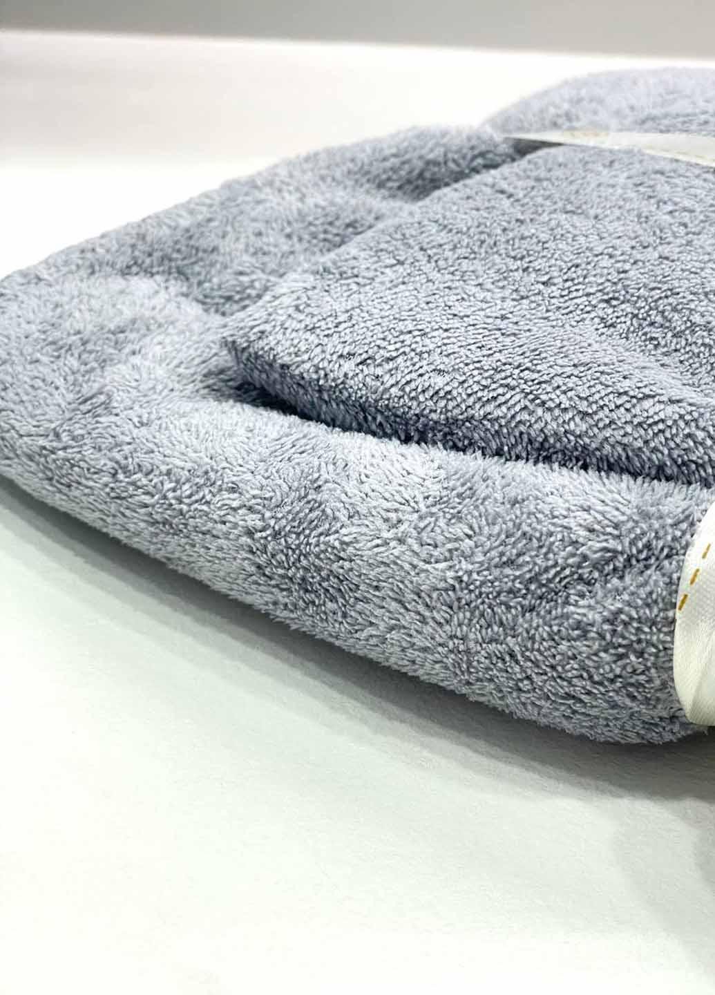 Комплект однотонных полотенец микрофибра 2 шт. (21-6) - фото 2