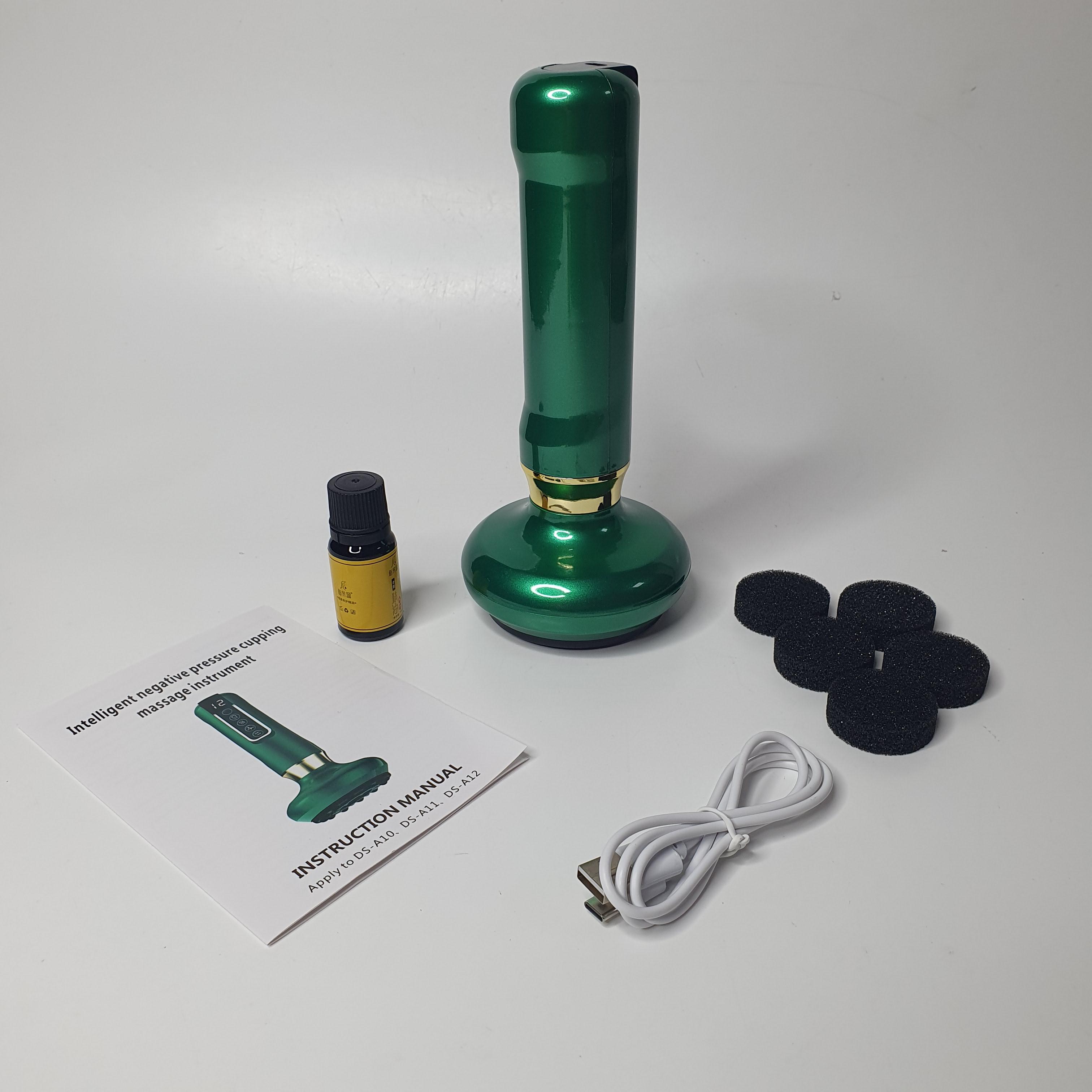 Массажер для тела вакуумный Cupping Massage Instrument на аккамуляторе Зеленый (NBJ-192-Green) - фото 10