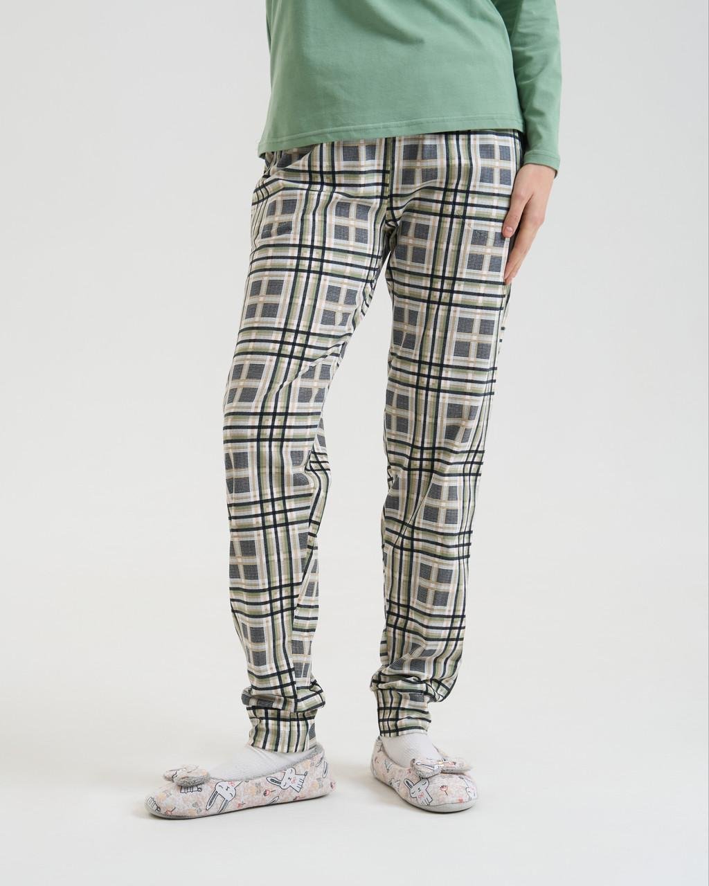 Пижама женская с брюками Nicoletta Family look Пингвины мама/дочь 96830k XL Зеленый - фото 4 Пижама женская с брюками Nicoletta Family look Пингвины мама/дочь 96830k XL Зеленый - фото 4