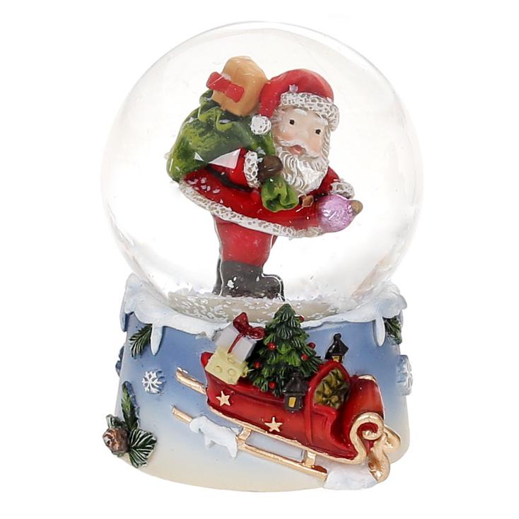 Декоративный водяной шар BonaDi Санта с зеленым мешком (559-444)