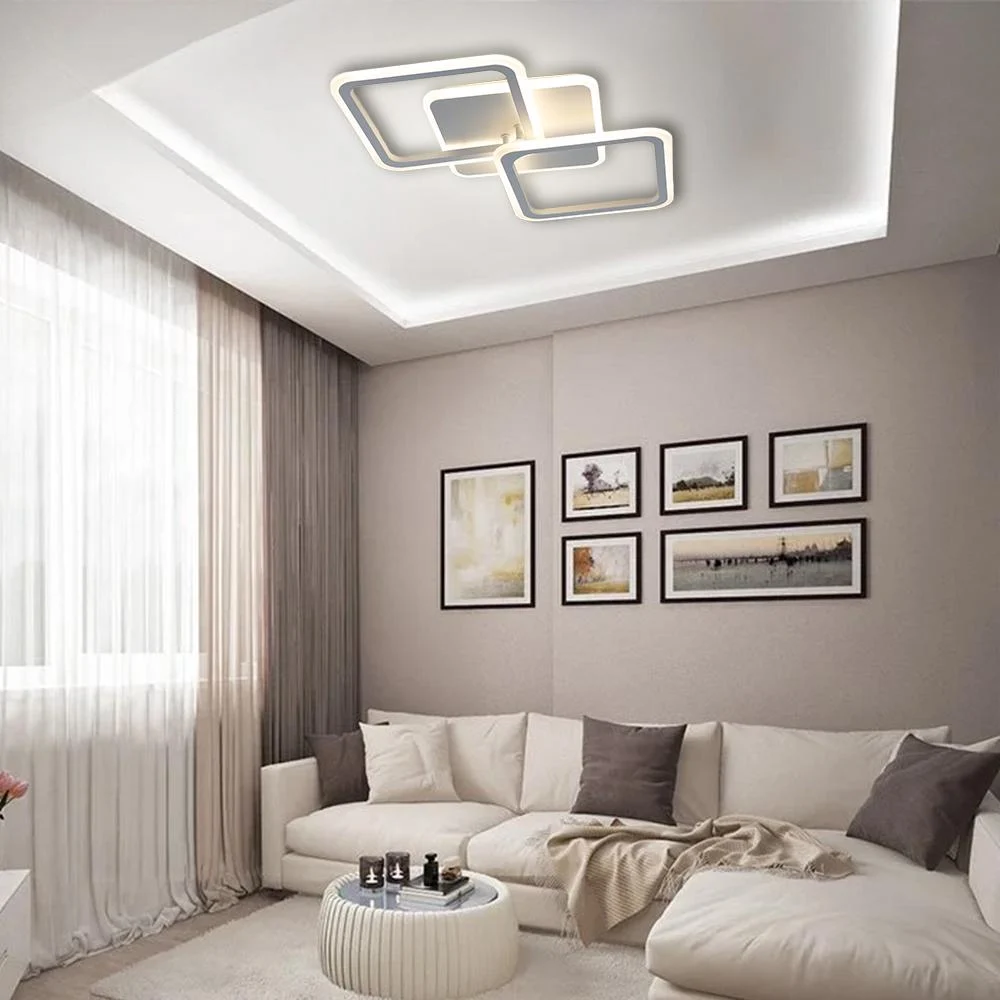 Люстра ESLLSE MOKA 3S LED 62 Вт 550x310x72 мм Белый (10566) - фото 5