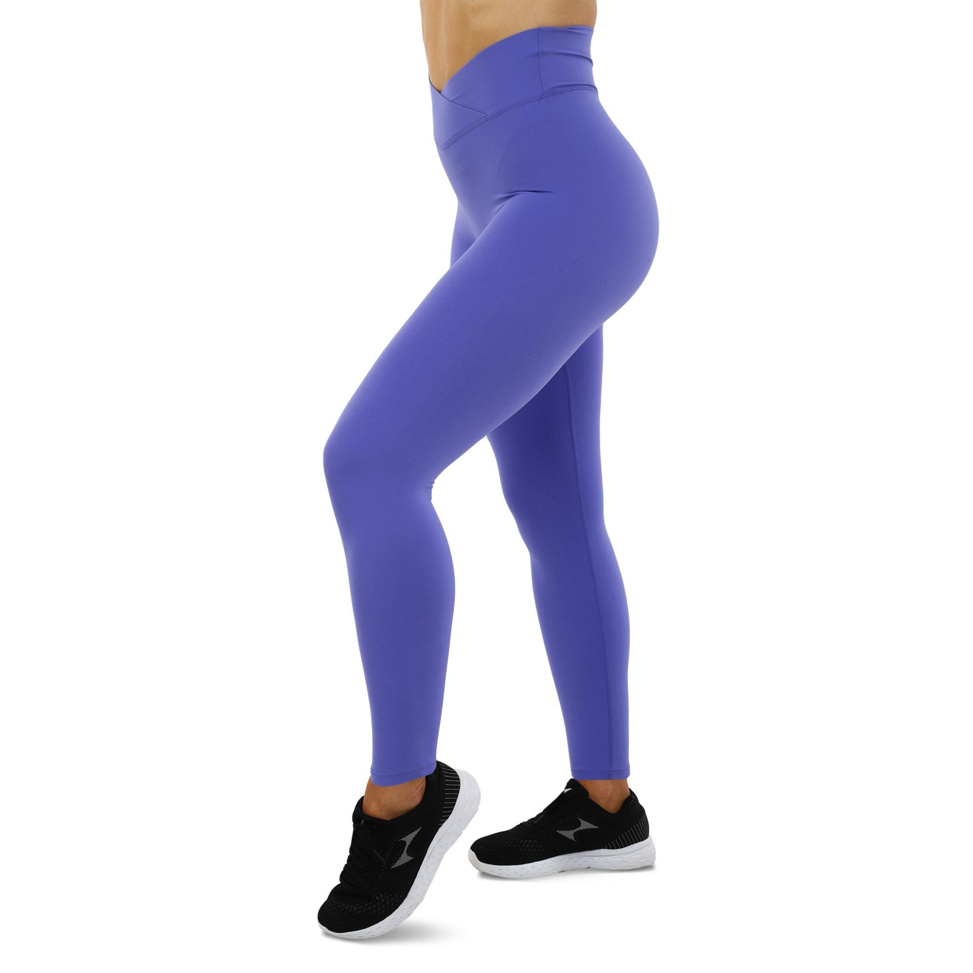 Лосины спортивные женские VSX CK154 с высокой талией S Фиолетовый (CK154_Фиолетовый_S)