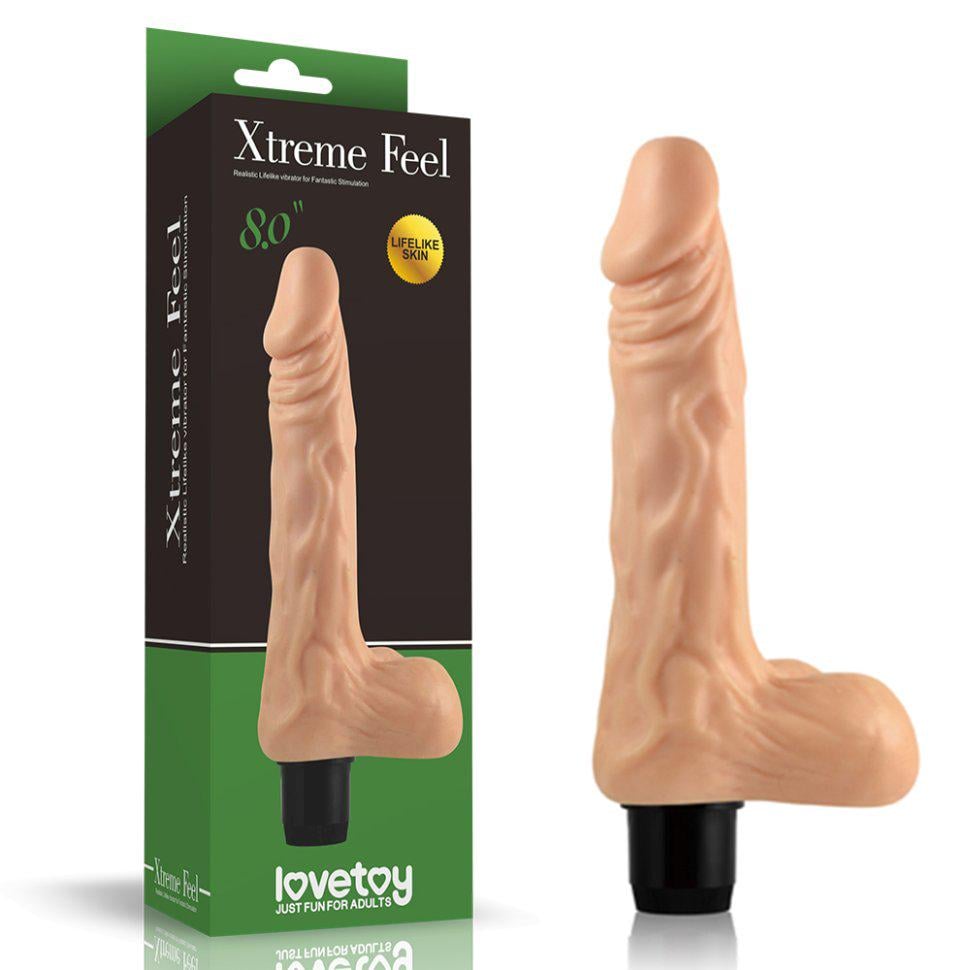 Вибратор реалистичный Xtreme Feel Vibrator Flesh 8" (38023396) Вибратор реалистичный Xtreme Feel Vibrator Flesh 8" (38023396)