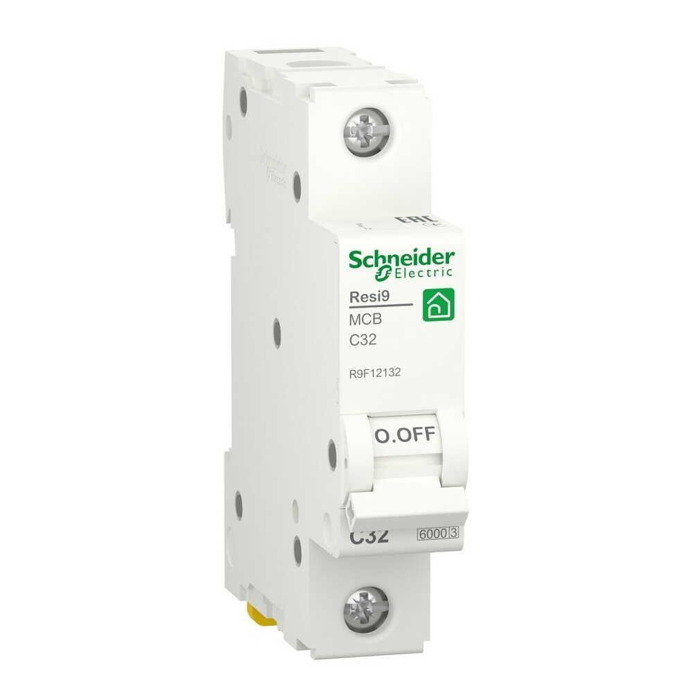 Автоматический выключатель Schneider Electric 6 кА C 1P 32 А Resi9 (R9F12132)
