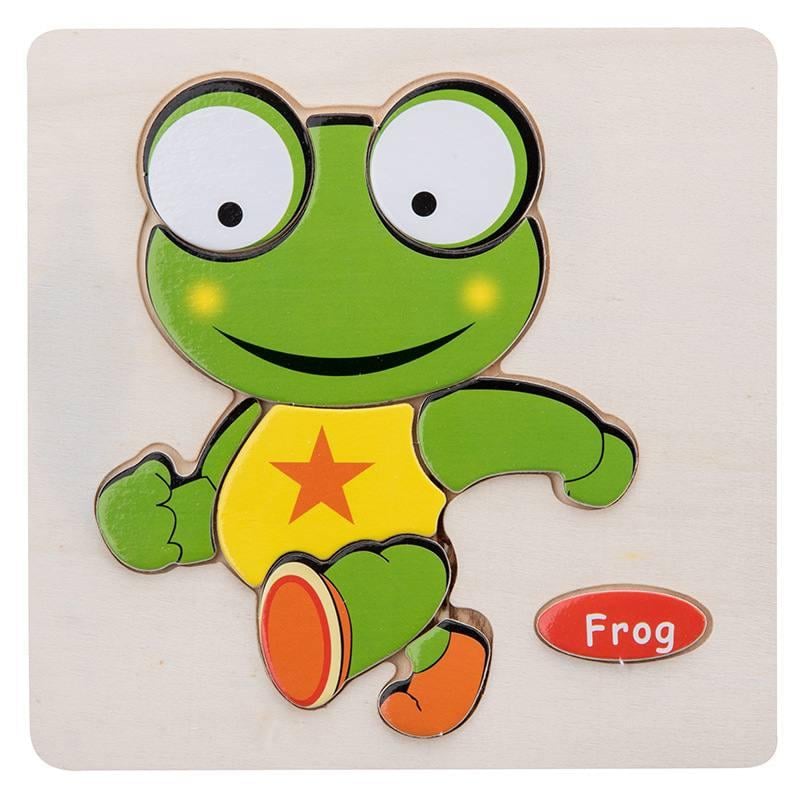 Деревянный пазл рамка-вкладыш Fun GameС178 Лягушка (1741588253)