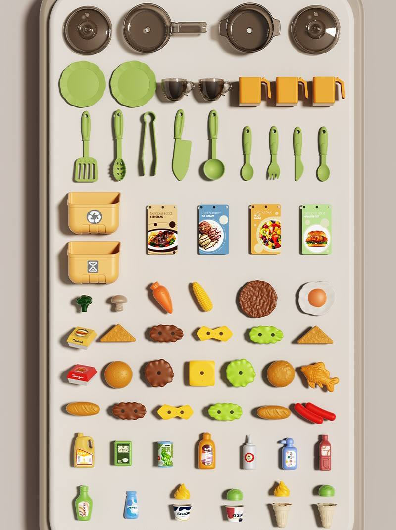 Детская кухня Limo Toy 918 А-В со светом/звуком/паром/водой 65 предметов Зеленый (2656499053) - фото 5 Детская кухня Limo Toy 918 А-В со светом/звуком/паром/водой 65 предметов Зеленый (2656499053) - фото 5