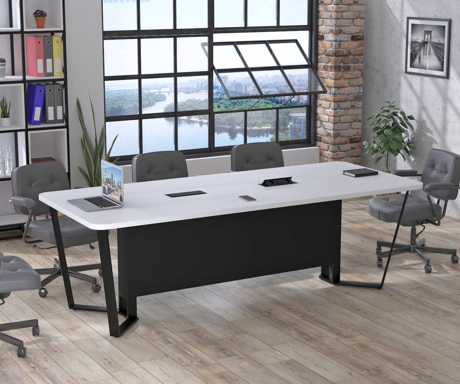 Стол для переговоров V-240 Loft Design Белый