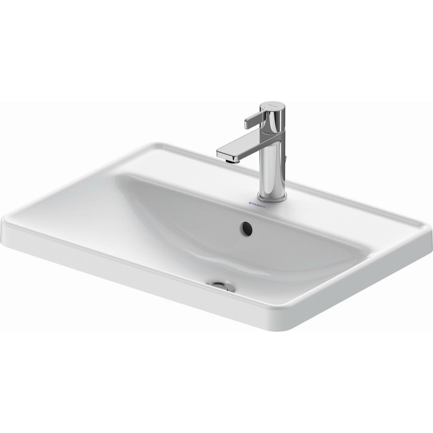 Умивальник врізний DURAVIT D-Neo 0357600027 600x440x170 мм Білий (164540)