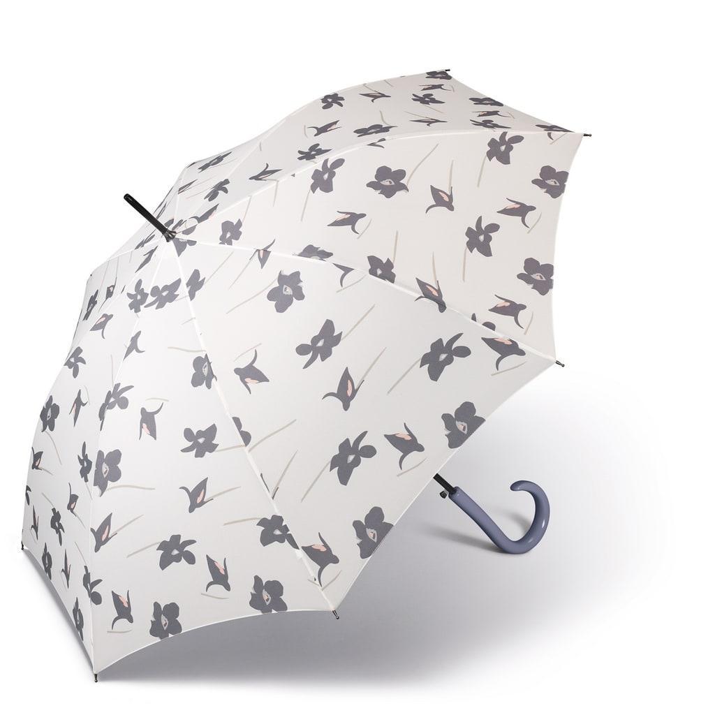 Зонт женский трость Pierre Cardin Цветы автомат D 98 мм White (82370-3)