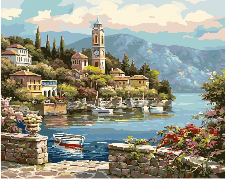 Картина по номерам Brushme Часовня у залива G440 40х50 см