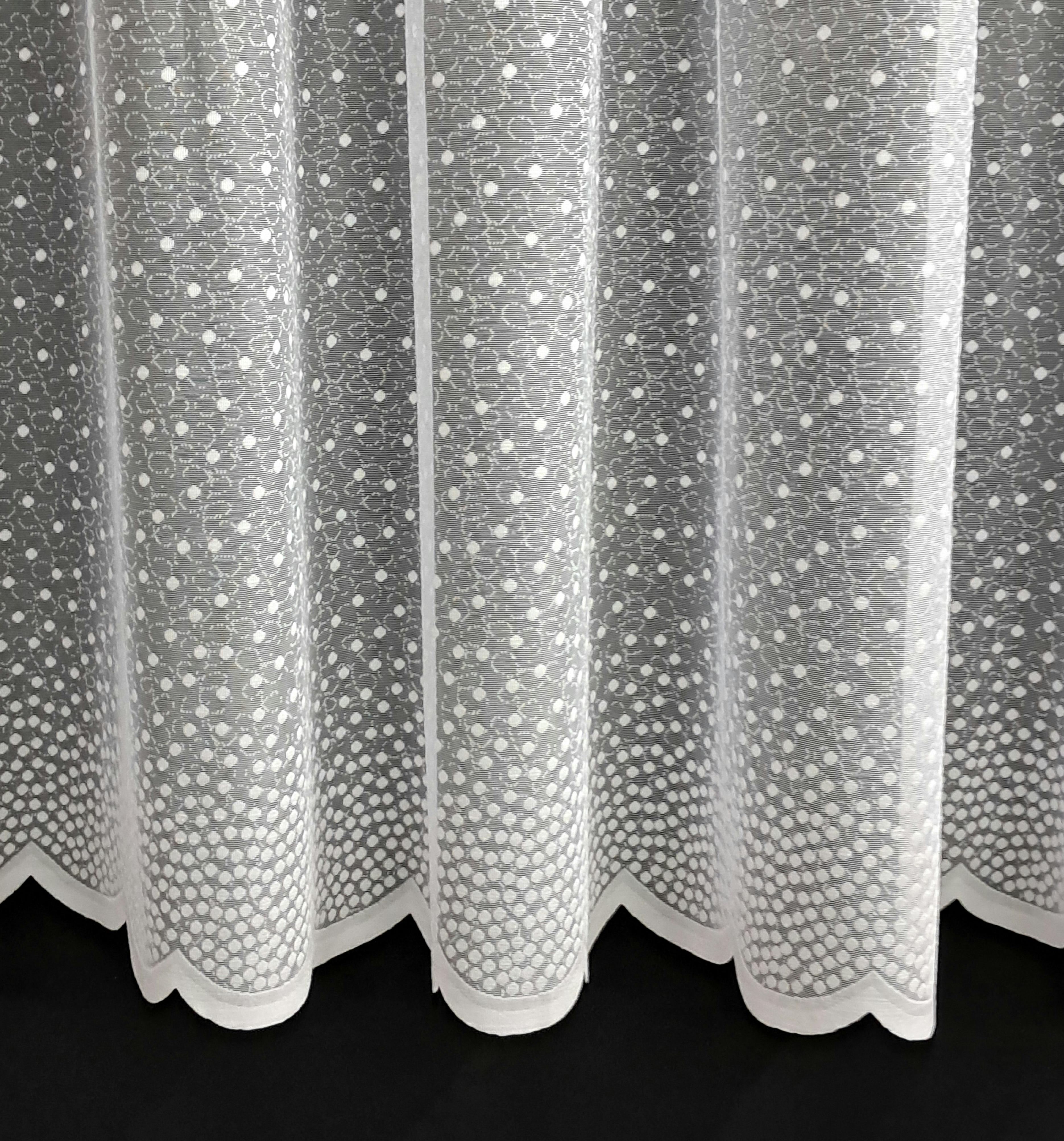 Гардина кухонна жакардова коротка 170х400 см Білий (1730.1) - фото 2