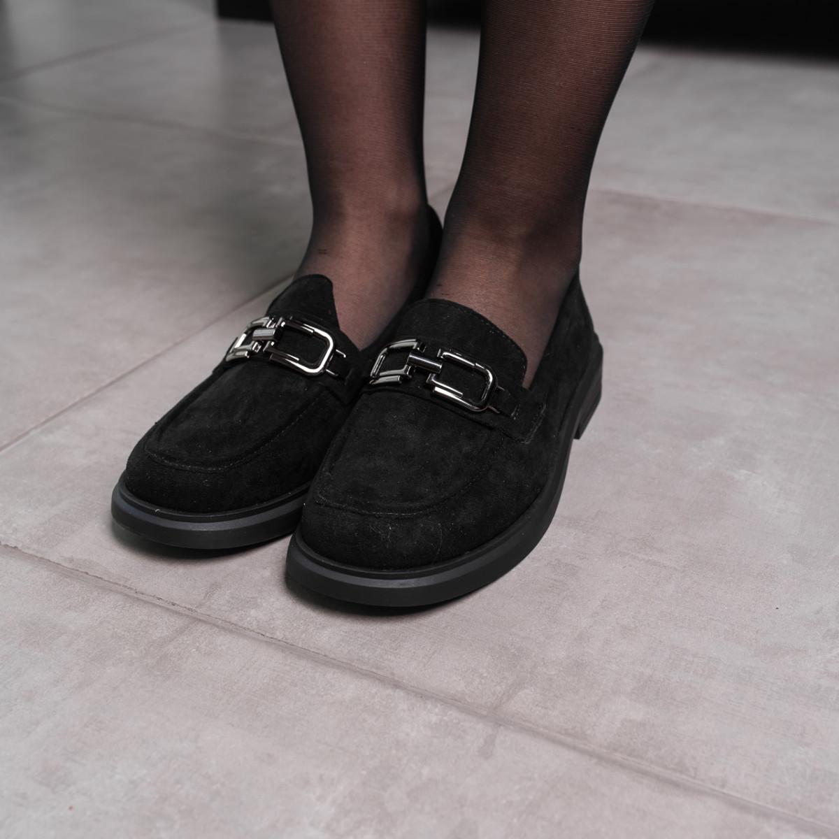 Лоферы женские Fashion р. 40 25,5 см Черный (3586)