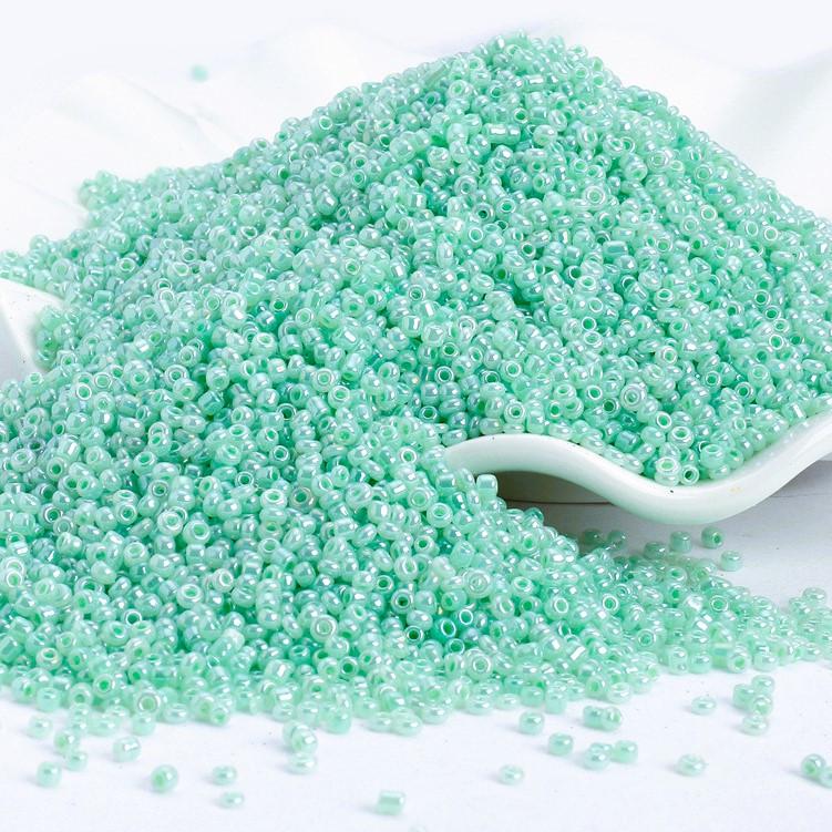 Бисер Блестящий 2 мм 50 г Бирюзовый (БР0002л41)