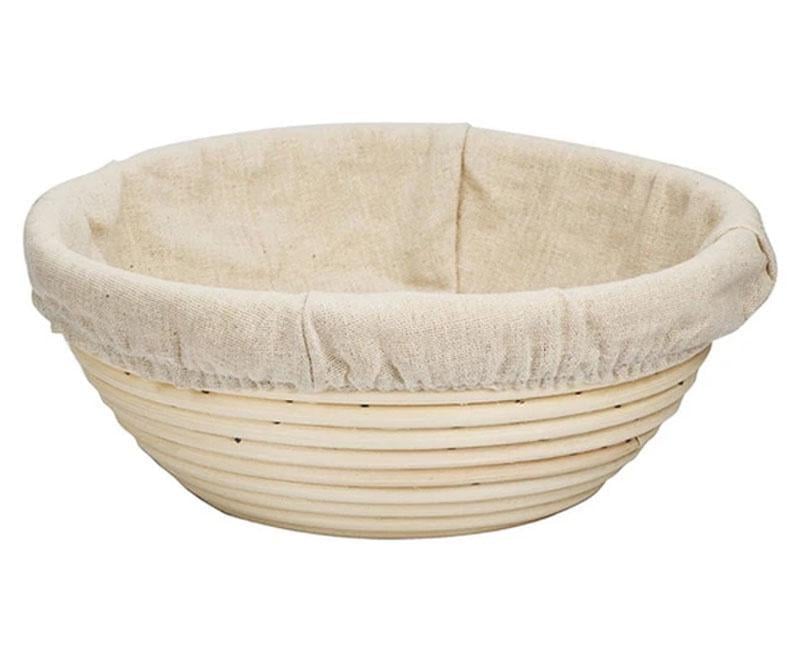 Корзинка ротанговая для расстойки хлеба круглая 0,5 кг (3425)