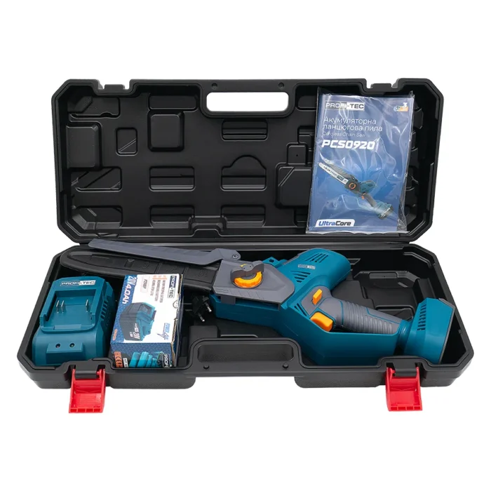 Пила цепная аккумуляторная PROFI-TEC PCS0920 UltraCore 1xPT2040EP 4 Ач зарядное устройство (007645) - фото 8 Пила цепная аккумуляторная PROFI-TEC PCS0920 UltraCore 1xPT2040EP 4 Ач зарядное устройство (007645) - фото 8