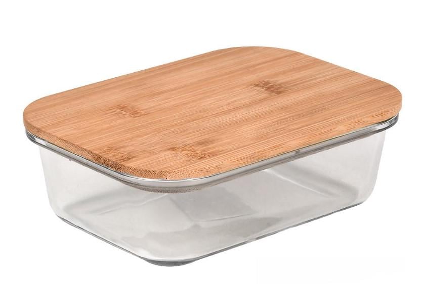 Масленка с бамбуковой крышкой 17,5х13х6 см (R32787-M)