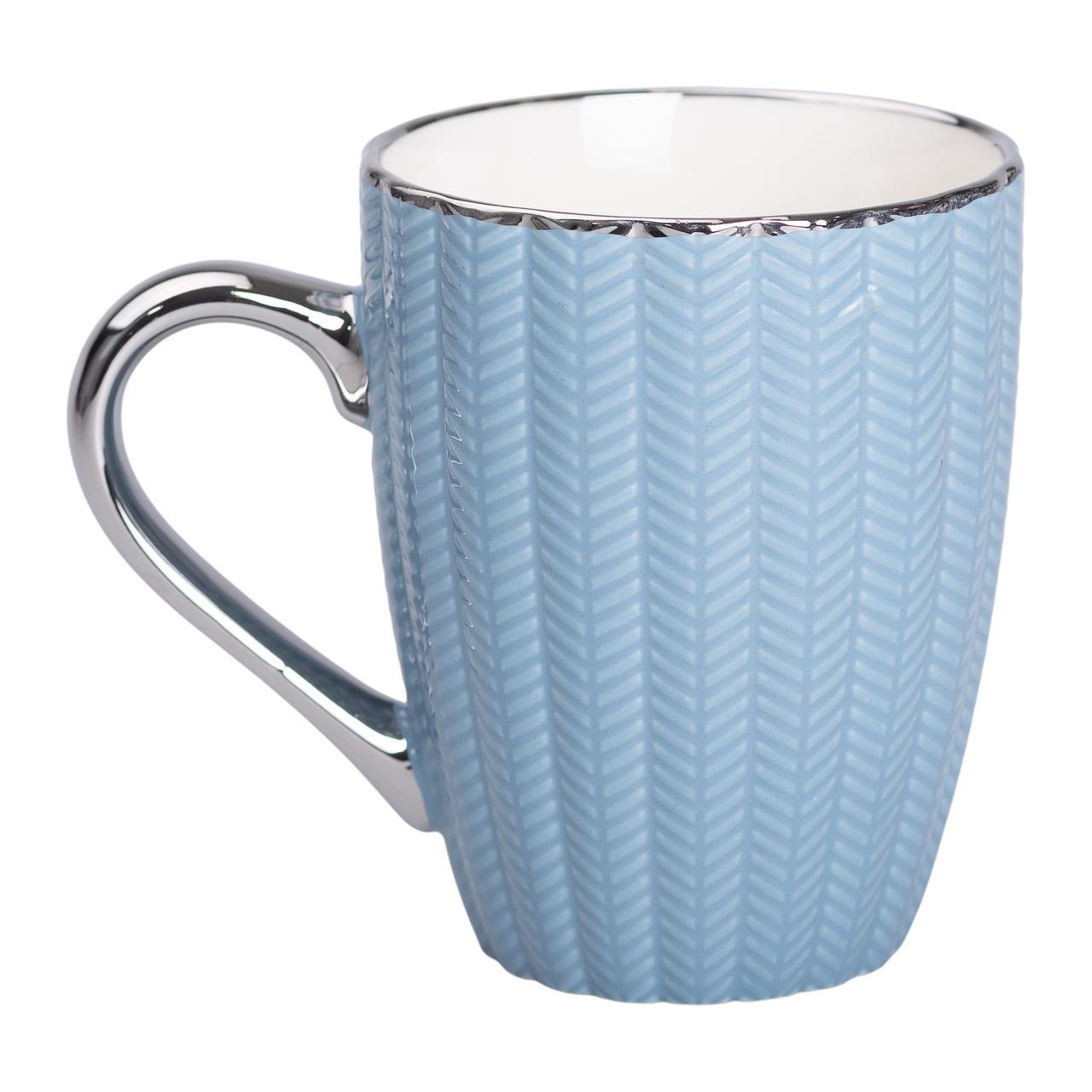 Чашка керамическая 400 мл Голубой (RX-N231315BL)