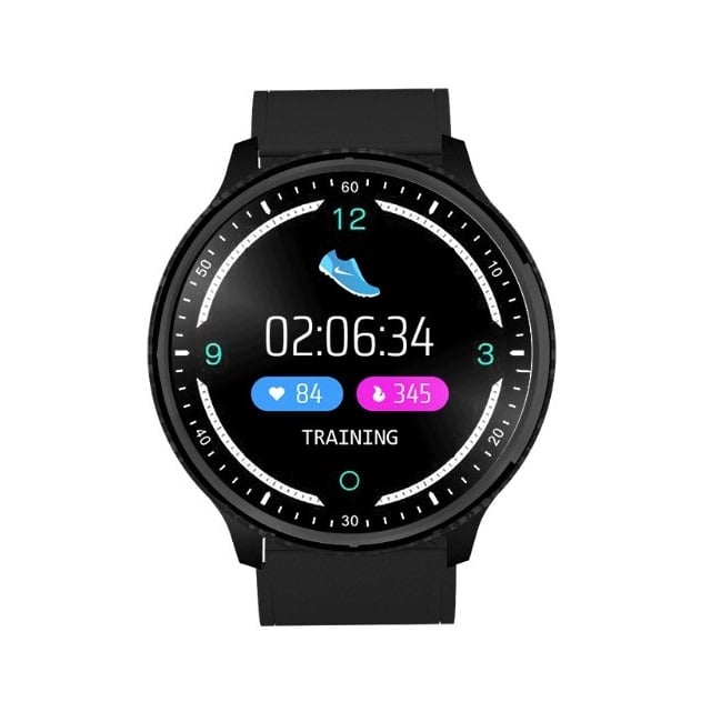 Смарт-годинник сенсорний Lemfo P69 з тонометром і пульсоксиметром Чорний Смарт-годинник сенсорний Lemfo P69 з тонометром і пульсоксиметром Чорний