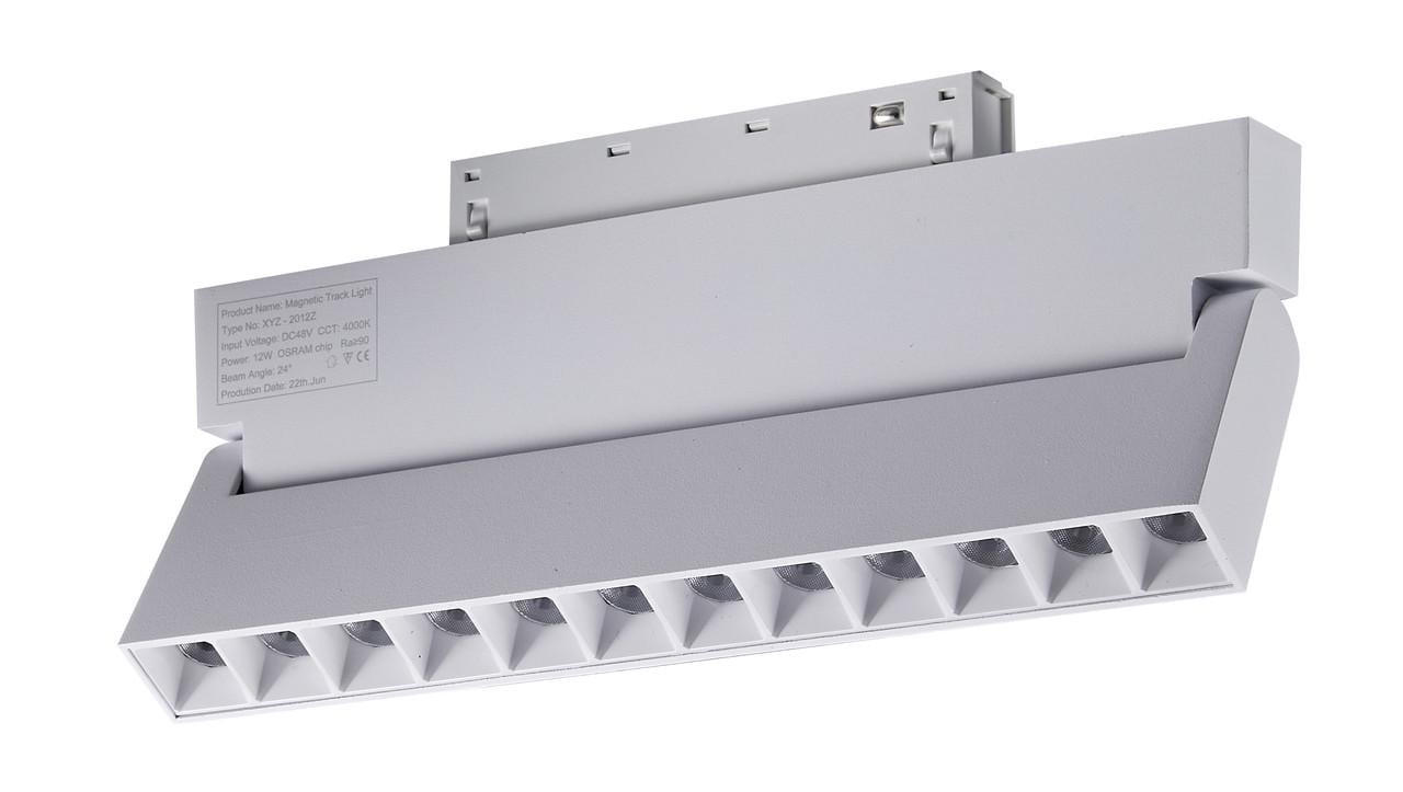 Світильник трековий магнітний поворотний OL218 12W 4000K Білий (29502886) Світильник трековий магнітний поворотний OL218 12W 4000K Білий (29502886)