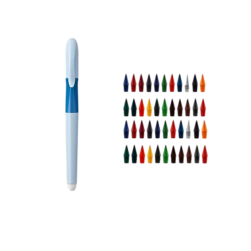 Олівець з 44 наконечниками та вбудованою на корпусі гумкою Синій (2611323028) Олівець з 44 наконечниками та вбудованою на корпусі гумкою Синій (2611323028)