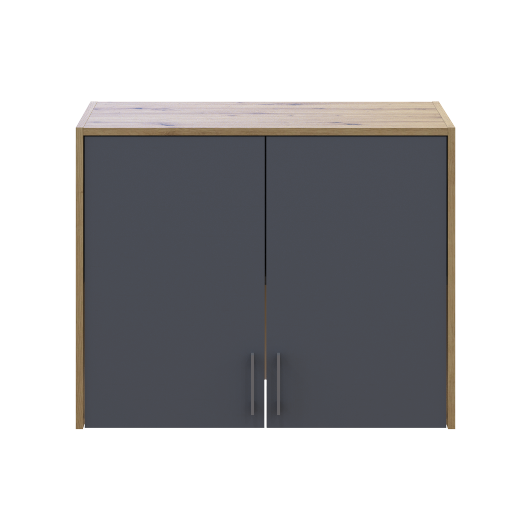 Антресоль висока Doros Ронді 2 ДСП 82х52х65 см Дуб Артізан/Графітовий (41516180) - фото 4 Антресоль висока Doros Ронді 2 ДСП 82х52х65 см Дуб Артізан/Графітовий (41516180) - фото 4