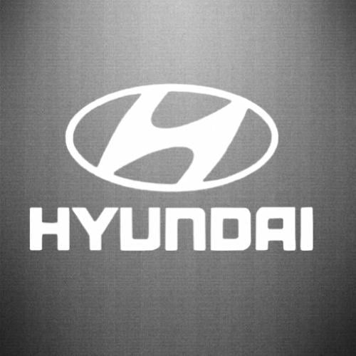 Наклейка Hyundai 1 50x29,5 см Белый (21563580)