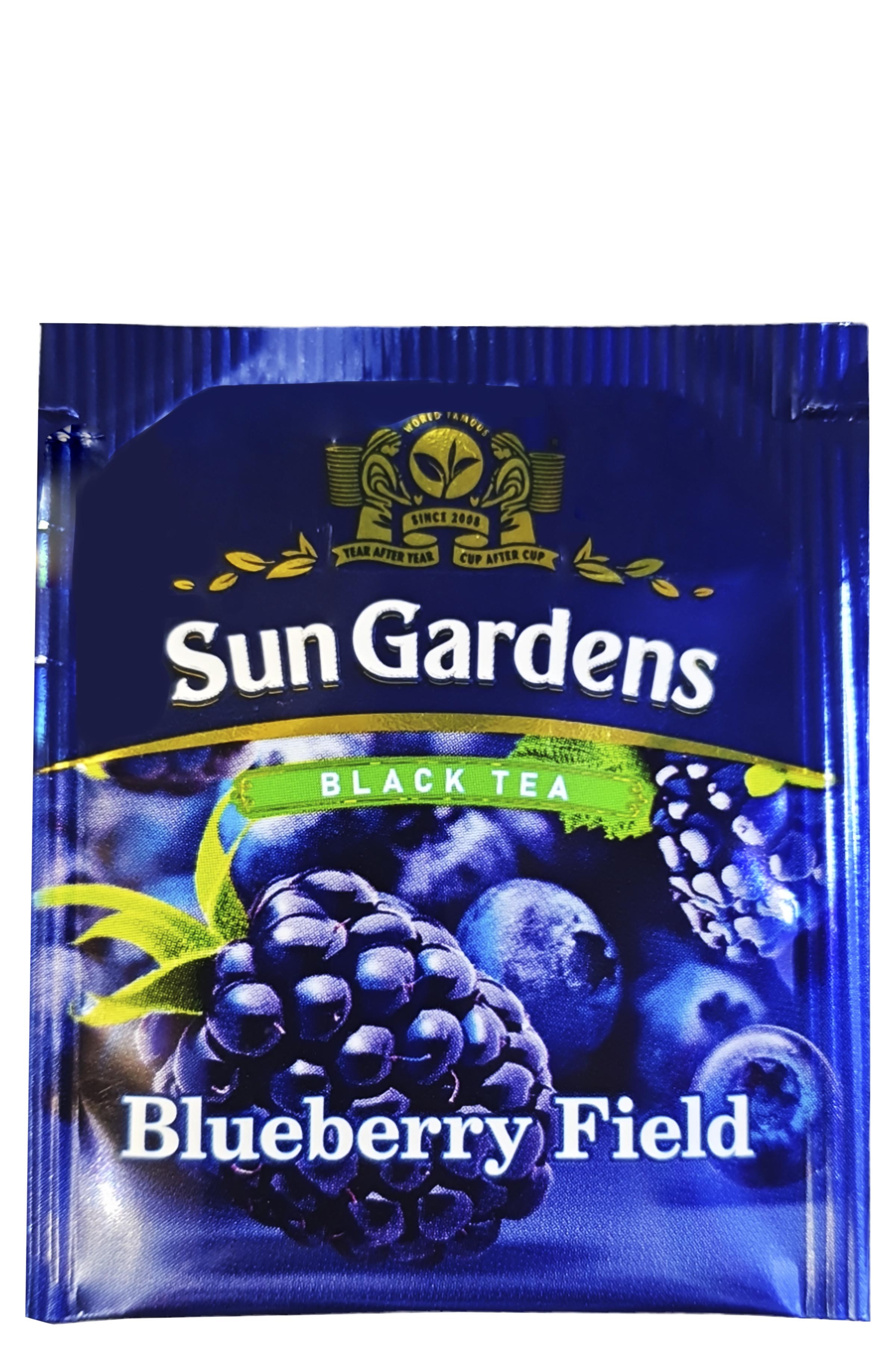 Чай Sun Gardens черный Blueberry Field 100 шт. пакетиков (59068)