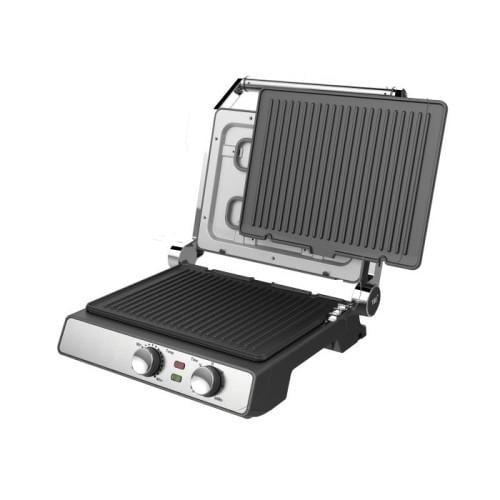 Електрогриль притискний Rotex RSM550-XL MasterGrill 2000 Вт робоча поверхня 29x25,8 см регулювання висоти Чорний (ML-06998)