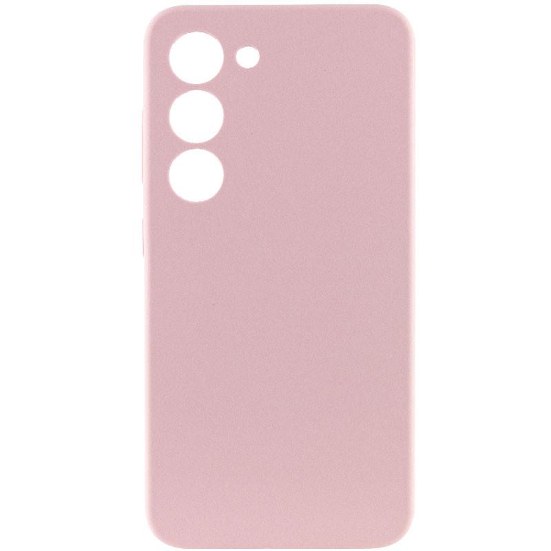 Противоударный чехол Silicone Cover Lakshmi Full Camera (AAA) для Samsung Galaxy S24 Розовый / Pink Sand