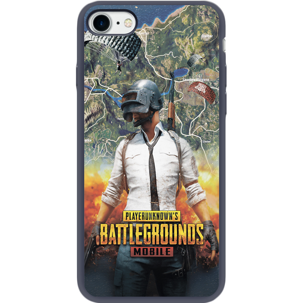Чехол BoxFace Apple iPhone 7/8 SE  2020 PUBG Mobile Синий силикон (26205-up2309-35448)