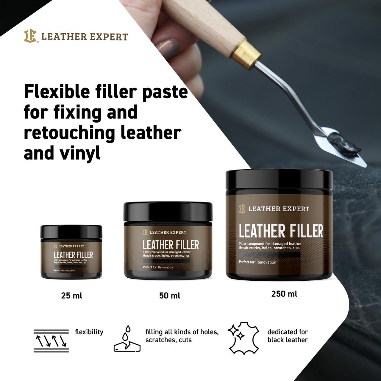 Шпатлевка-наполнитель для кожи Leather Expert Leather Filler 50 мл Белый (LEX_FILLERWHITE/50) - фото 3 Шпатлевка-наполнитель для кожи Leather Expert Leather Filler 50 мл Белый (LEX_FILLERWHITE/50) - фото 3