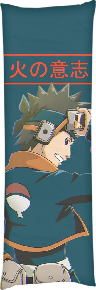 Подушка дакимакура Uchiha Obito 3 40x100 см (13545456)
