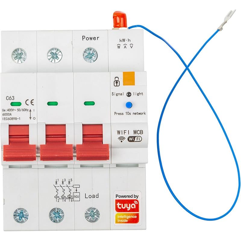 Выключатель умный автоматический Tuya Wifi SCB03 63A
