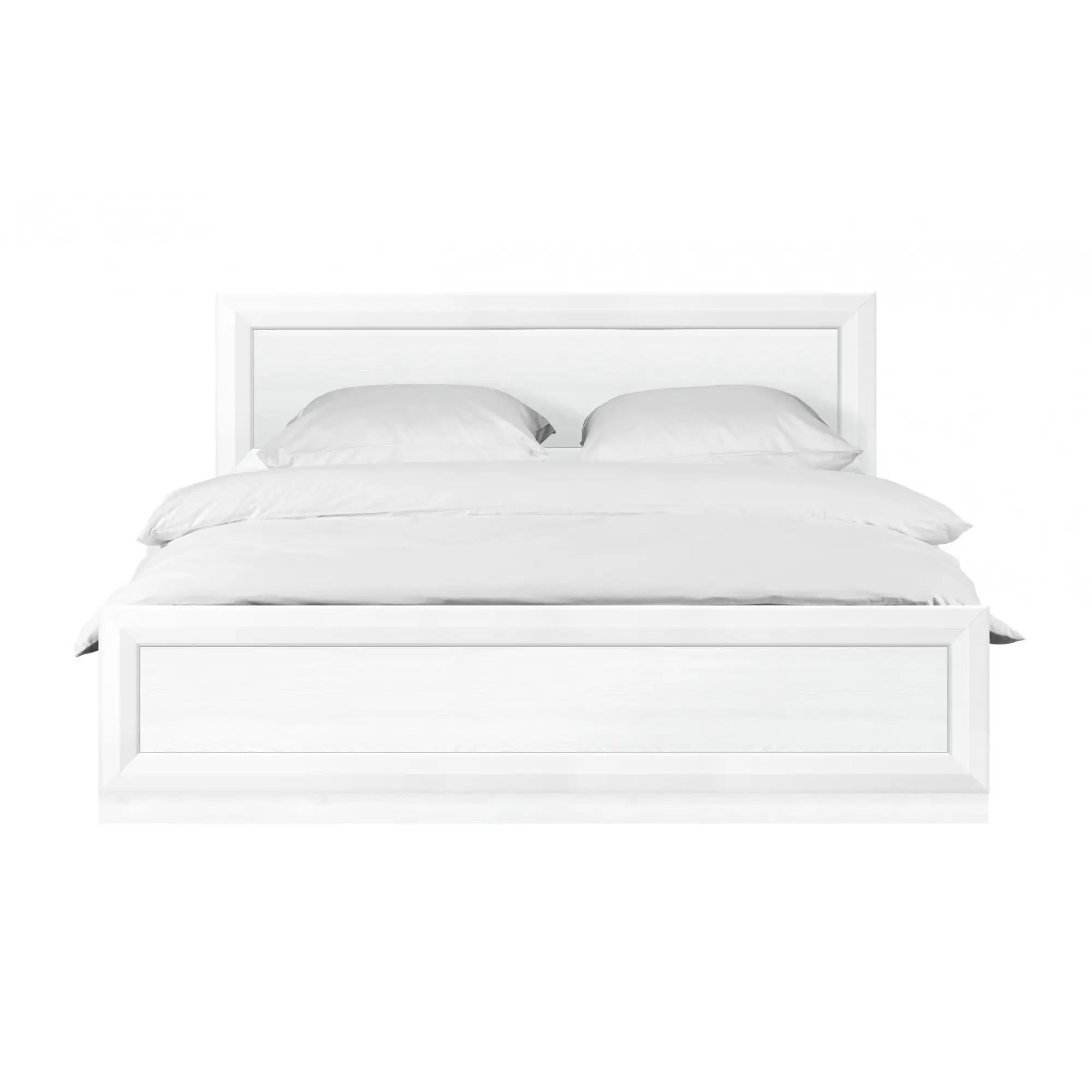 Кровать двуспальная ВМК Маркус LOZ/180 без основания под матрас 180x200 см Джанни/Дуб каменный (GRB-1556)