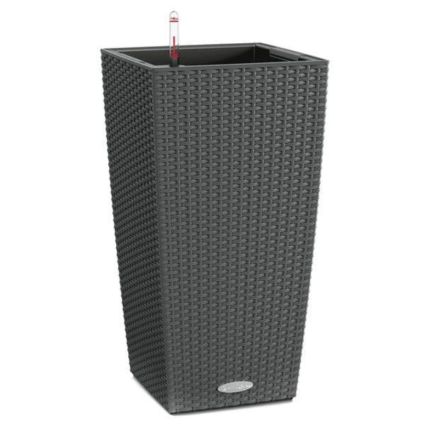 Вазон умный Lechuza Cubico Cottage 30 14 л Серый (15222)