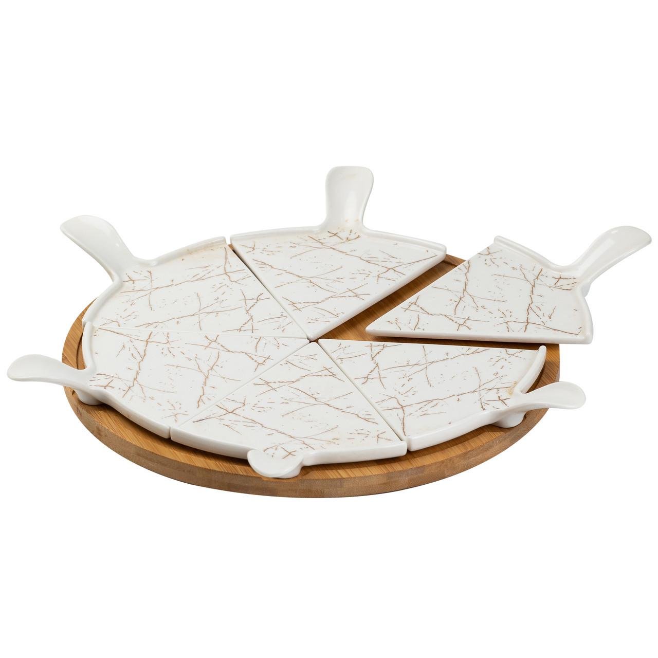 Тарелка для пиццы HP1213 керамическая с вращающейся подставкой 28 см (A-032744) - фото 6 Тарелка для пиццы HP1213 керамическая с вращающейся подставкой 28 см (A-032744) - фото 6