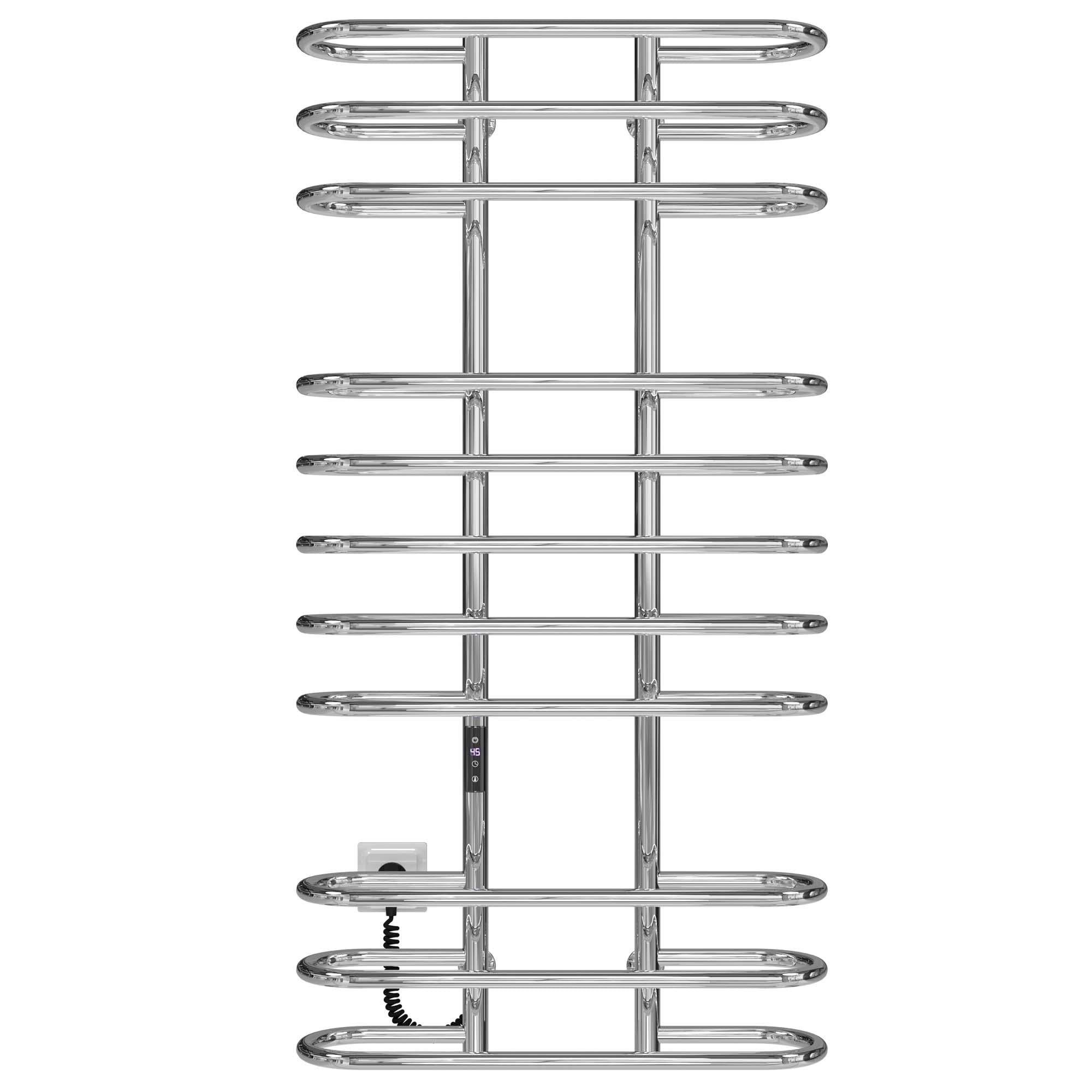 Рушникосушарка електрична Deffi Британіка П11 JD03 ліве підключення нержавіюча сталь 600х1200 мм Хром (C.BR.120.60.11.E.C.L.1)