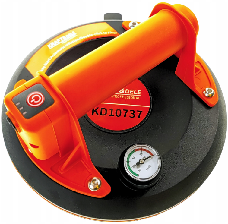 Присоска для скла Kraf& Dele 190 кг 200 мм акумуляторна (32463971) Присоска для скла Kraf& Dele 190 кг 200 мм акумуляторна (32463971)