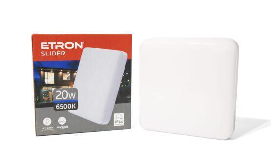 LED-светильник квадратный ETRON 1-EIP-973 Slider 20W 6500К IP44 (27551776)