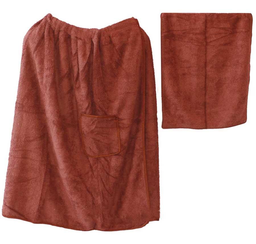 Комплект для бані спідниця кілт та рушник для обличчя (71050-Нов) - фото 1 Комплект для бані спідниця кілт та рушник для обличчя (71050-Нов) - фото 1