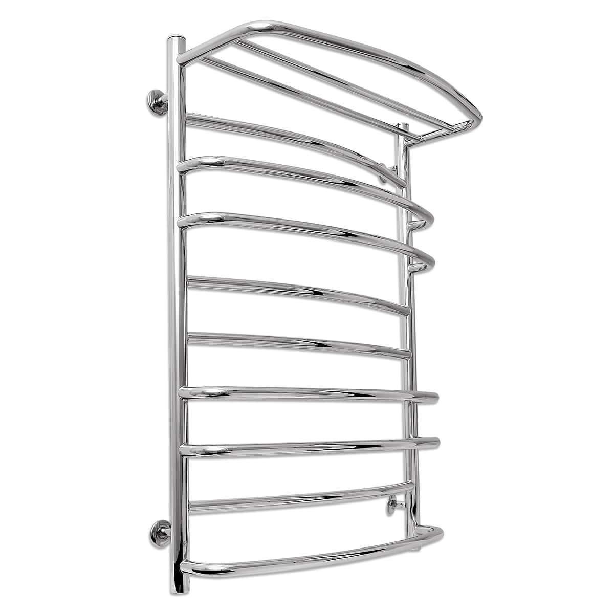 Полотенцесушитель водяной Laris Евромикс П10 900x500 мм вертикальный с полкой Хром (AKV-71207687)